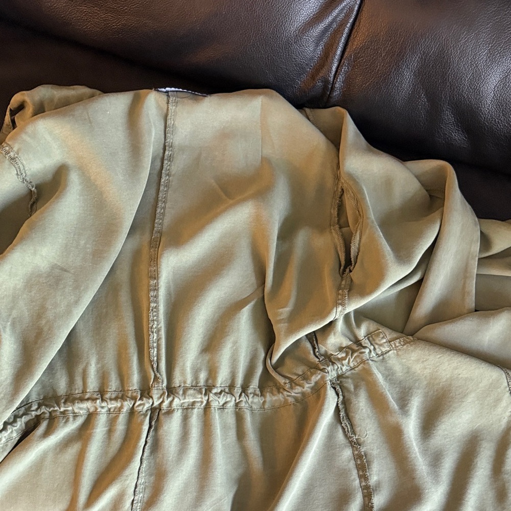 Sanctuary Olive Draped Open-Front Utility Jacket - Picture 11 of 11